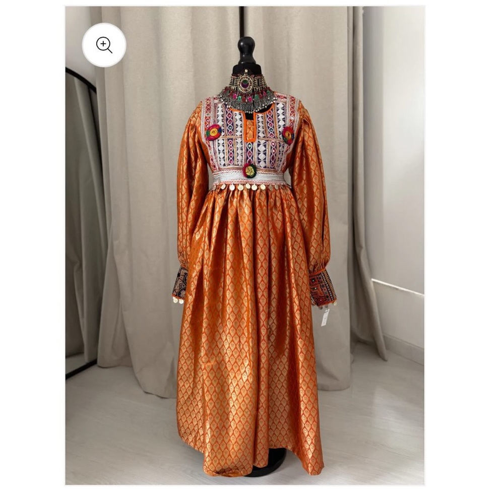 Khanoomi banaras afghan dress